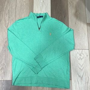 Mens LS Knit Polo Pullover  XL
